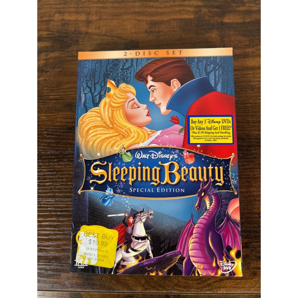 Disney Sleeping Beauty DVD Special Edition 2-Disc Set 2003 New Sealed
